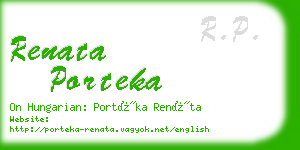 renata porteka business card